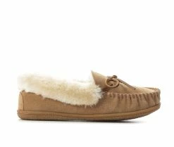 Minnetonka Women's Camp Collar Moccasins Cinnamon
