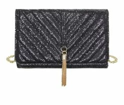 Olivia Miller Asher Crossbody Bag Black Glitter