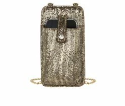 Olivia Miller Samantha Cell Phone Crossbody Bag Gold