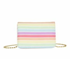 Olivia Miller Girl Maddie Crossbody Handbag Pastel Rainbow