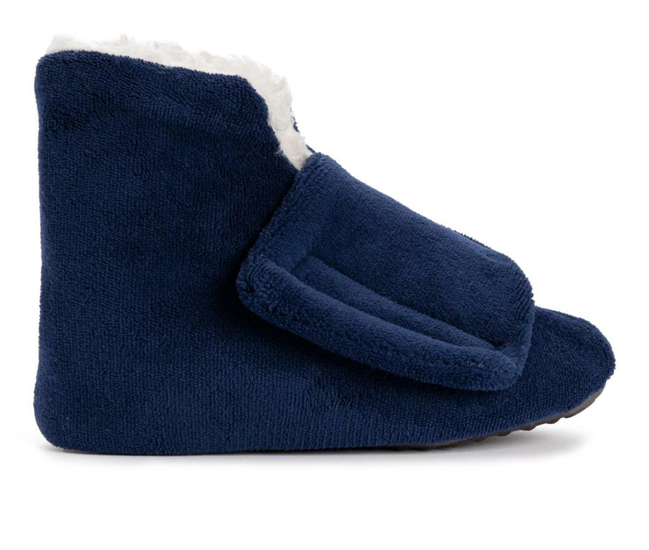 MUK LUKS Women's Faux Fur Lined Bootie Slippers Navy - Image 2