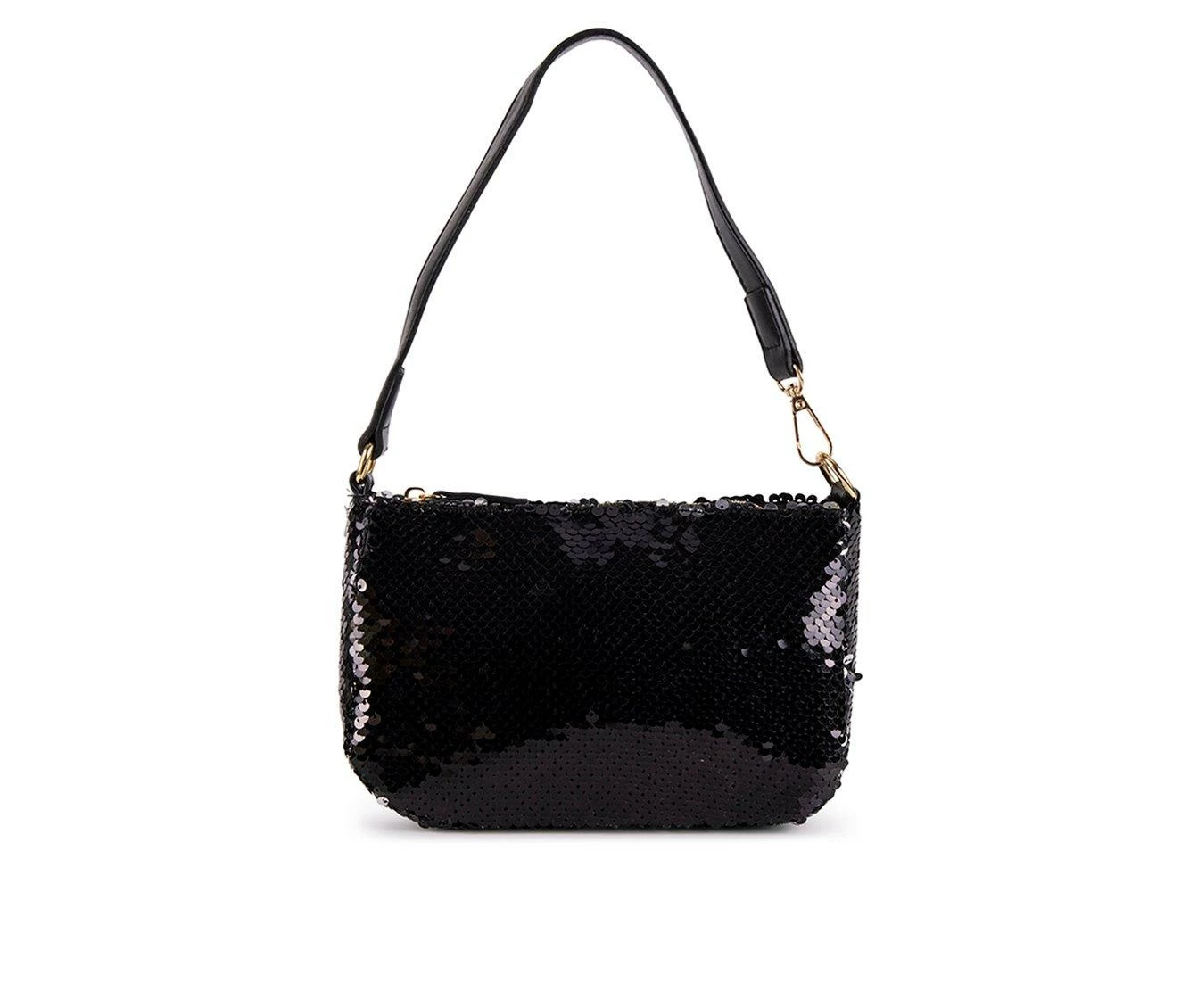 Olivia Miller Millie Shoulder Handbag Black Sequin - Image 2