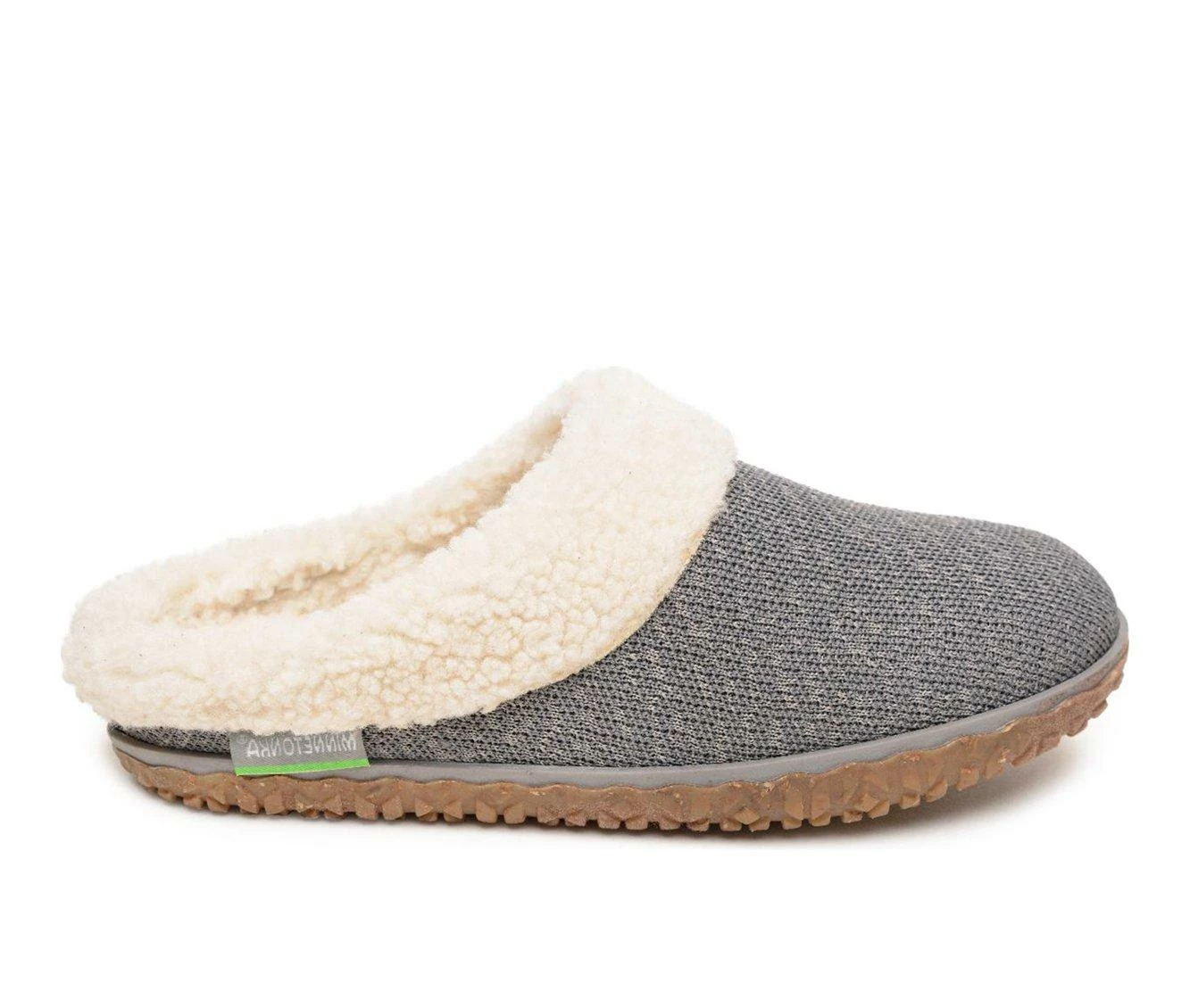 Minnetonka Women's Eco Spruce Clog Slippers Grey