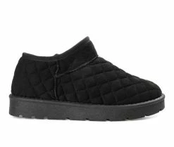 Journee Collection Tazara Bootie Slippers Black