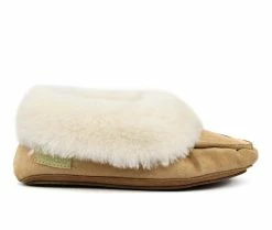 Superlamb Navajo Moccasin Slippers Tan