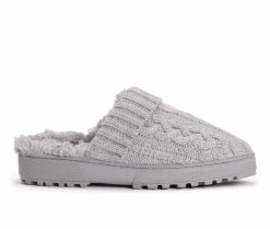 MUK LUKS Minette Slippers Medium Grey