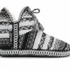 MUK LUKS Amira Bootie Slippers Black/White