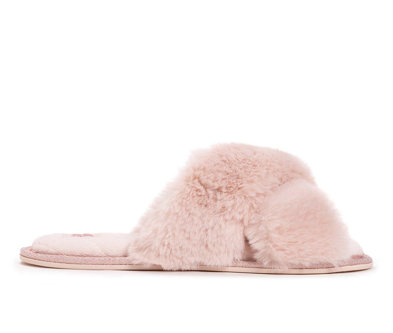 MUK LUKS Perley Cross Slippers Blush - Image 2