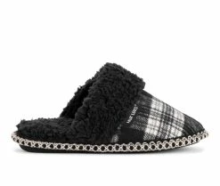 MUK LUKS Frida Scruff Slippers Black Plaid