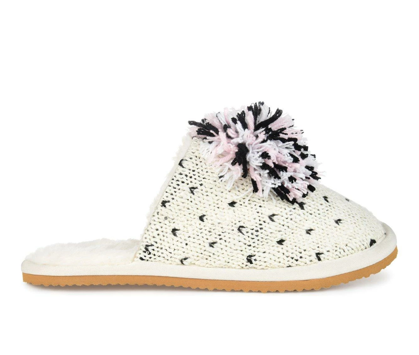 Journee Collection Stardust Slippers Beige