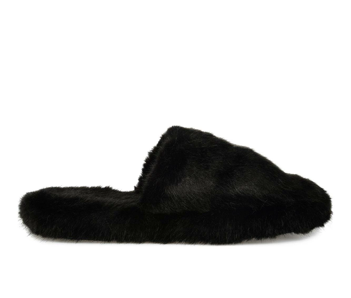 Journee Collection Cozey Slippers Black
