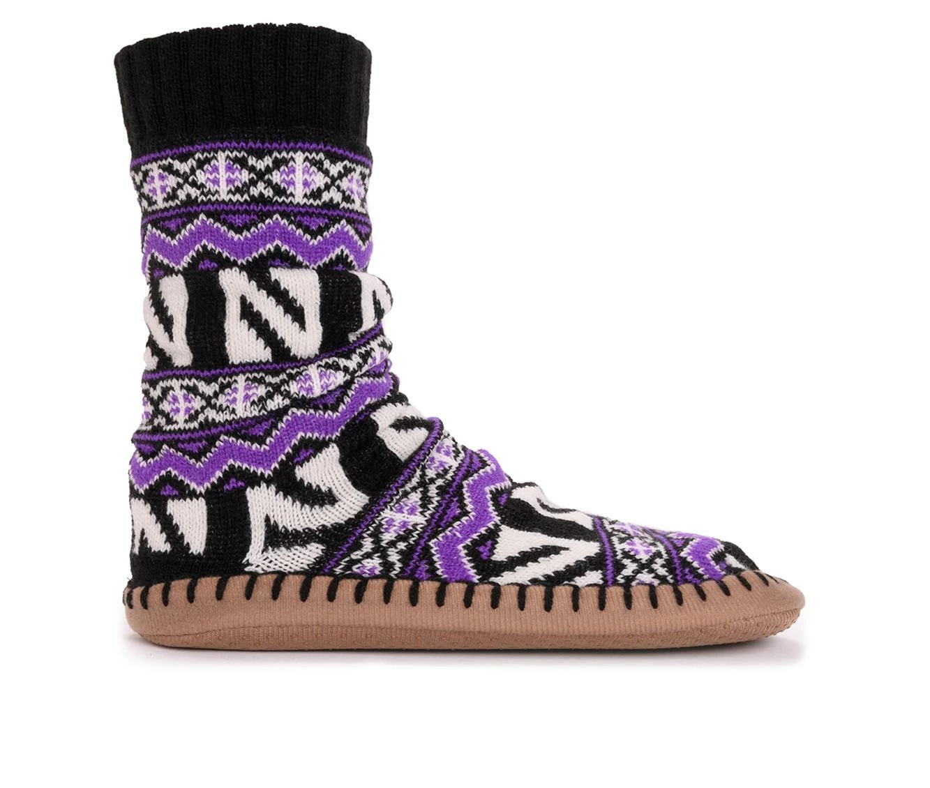 MUK LUKS Game Day Northwestern Wildcats Slipper Socks Northwestern - Image 2
