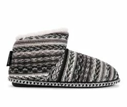 MUK LUKS Women's Fawn Slippers Black/White