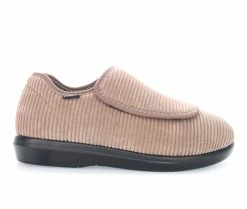 Propet Cush N Foot Slippers Stone Courduroy