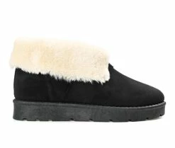 Journee Collection Horizzen Winter Bootie Slippers Black