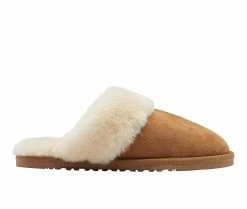 Lamo Footwear Scuff With Doubleface Slippers Chestnut