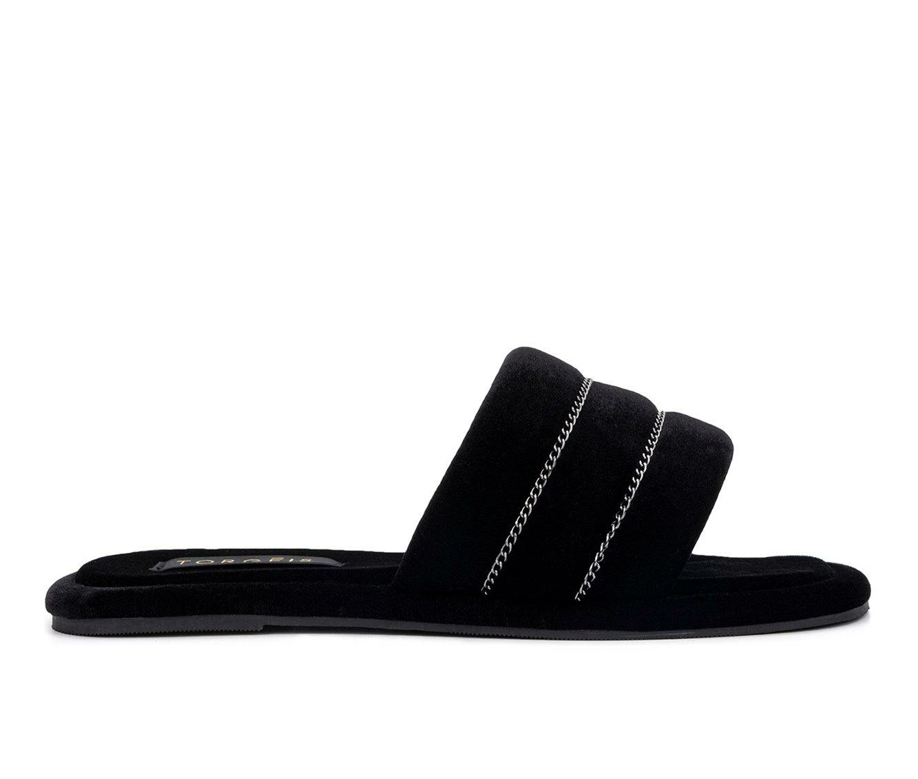 Torgeis Georgina Slide Sandals Black - Image 2