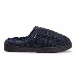 MUK LUKS Gabriel Clog Slippers Dark Blue