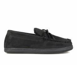 Vance Co. Men's 212M Moccasin Slippers Black