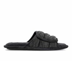 MUK LUKS Men's Maverick Slide Slippers Ebony/Charcoal