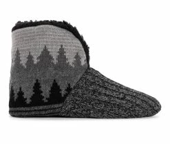 MUK LUKS Men's Slipper Boots In Trees Grey