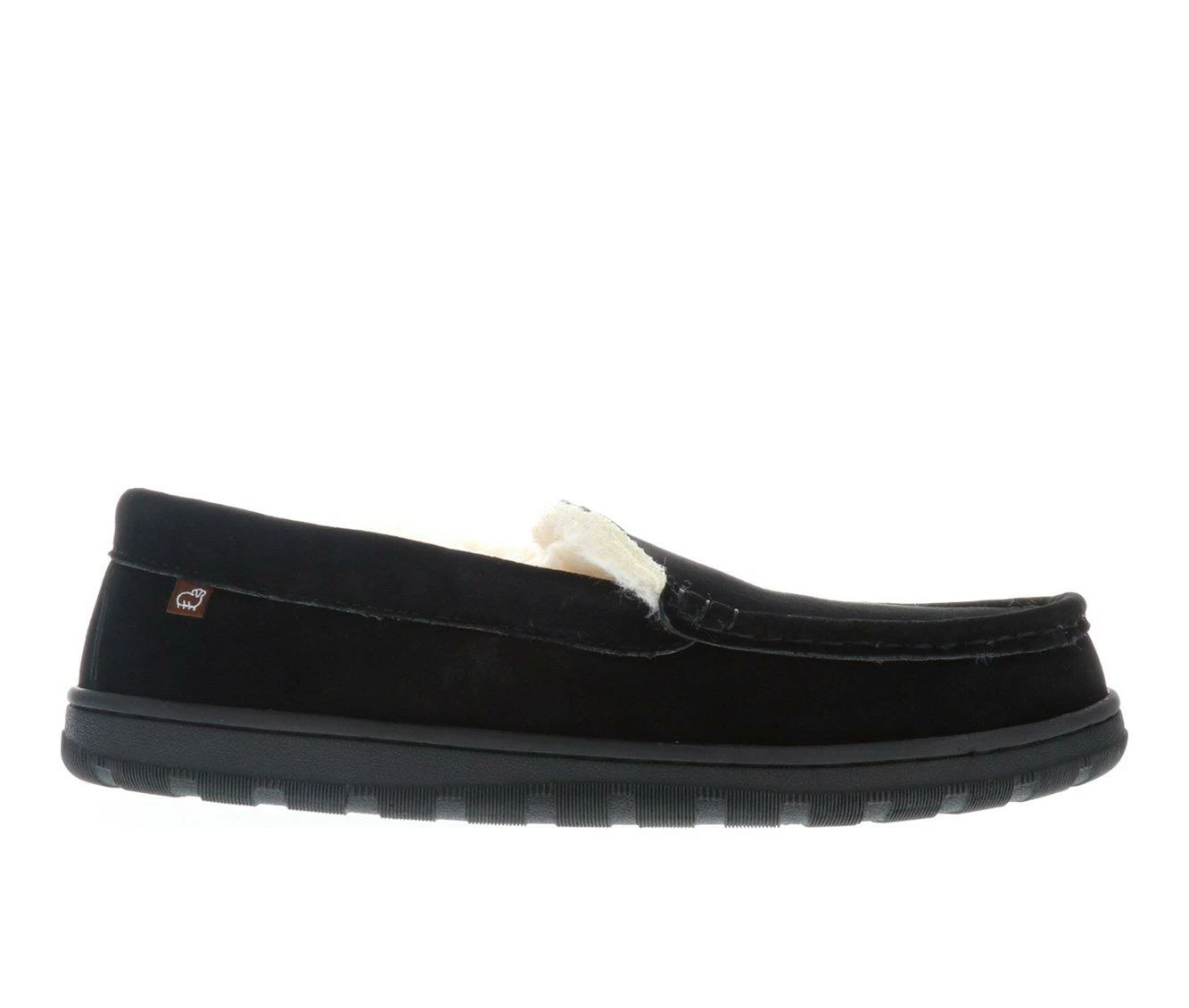 Lamo Footwear Harrison Moccasin Slippers Black - Image 2