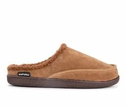 MUK LUKS Faux Suede Clog Slippers Camel