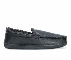 MUK LUKS Men's Moccasin Slippers Black