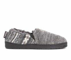 MUK LUKS Christopher Slippers Dark Grey