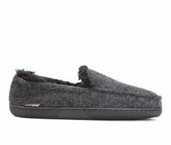 MUK LUKS Faux Wool Moccasin Slippers Black