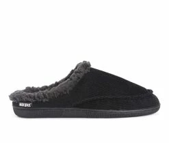 MUK LUKS Corduroy Clog Slippers Black