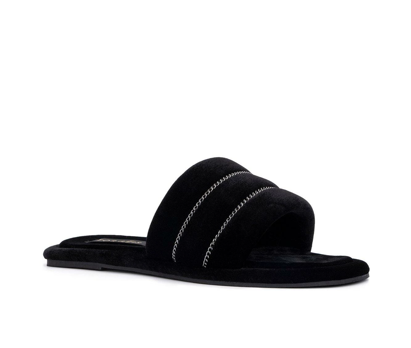 Torgeis Georgina Slide Sandals Black - Image 3