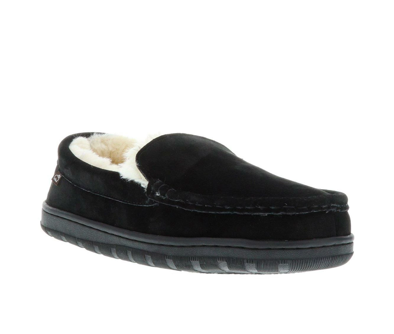 Lamo Footwear Harrison Moccasin Slippers Black - Image 3