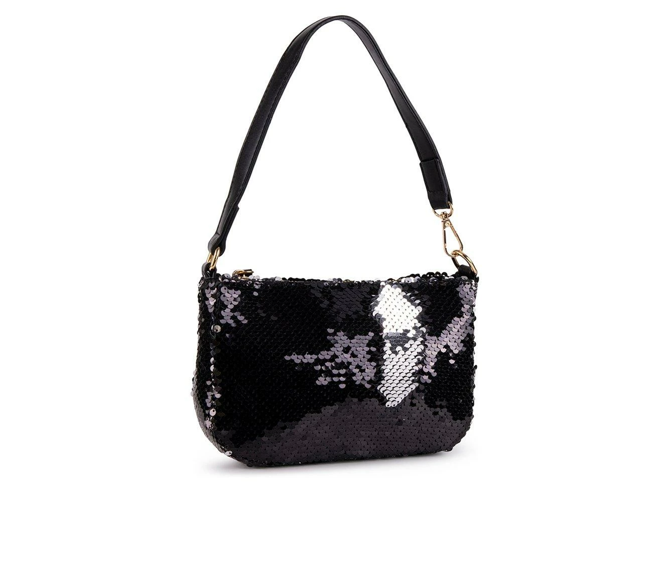 Olivia Miller Millie Shoulder Handbag Black Sequin - Image 3