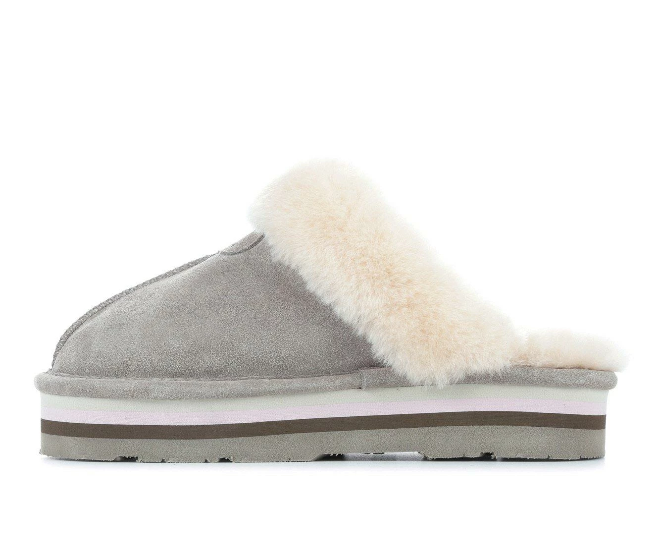Bearpaw Retro Loki Platform Slippers Stone - Image 4