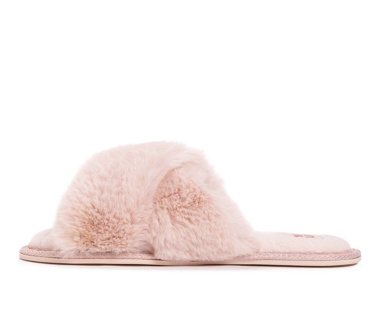 MUK LUKS Perley Cross Slippers Blush - Image 4