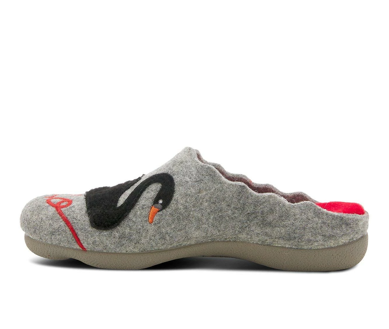 Flexus Swan Love Slippers Grey - Image 4