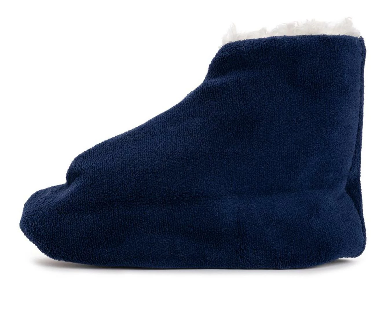 MUK LUKS Women's Faux Fur Lined Bootie Slippers Navy - Image 4