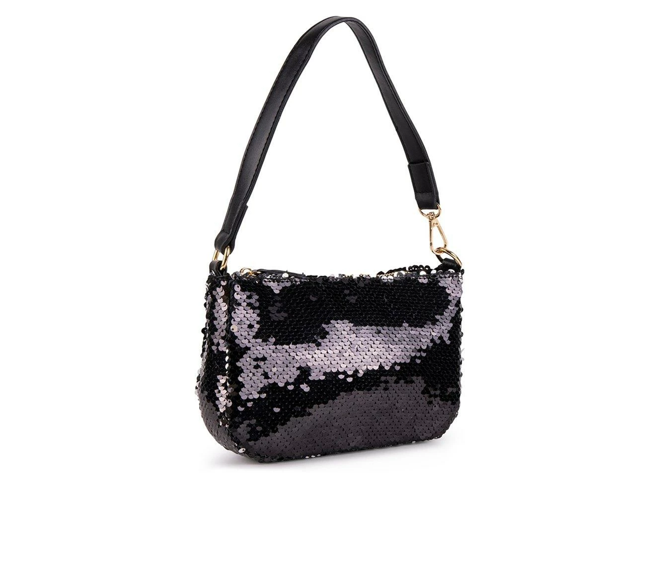Olivia Miller Millie Shoulder Handbag Black Sequin - Image 4