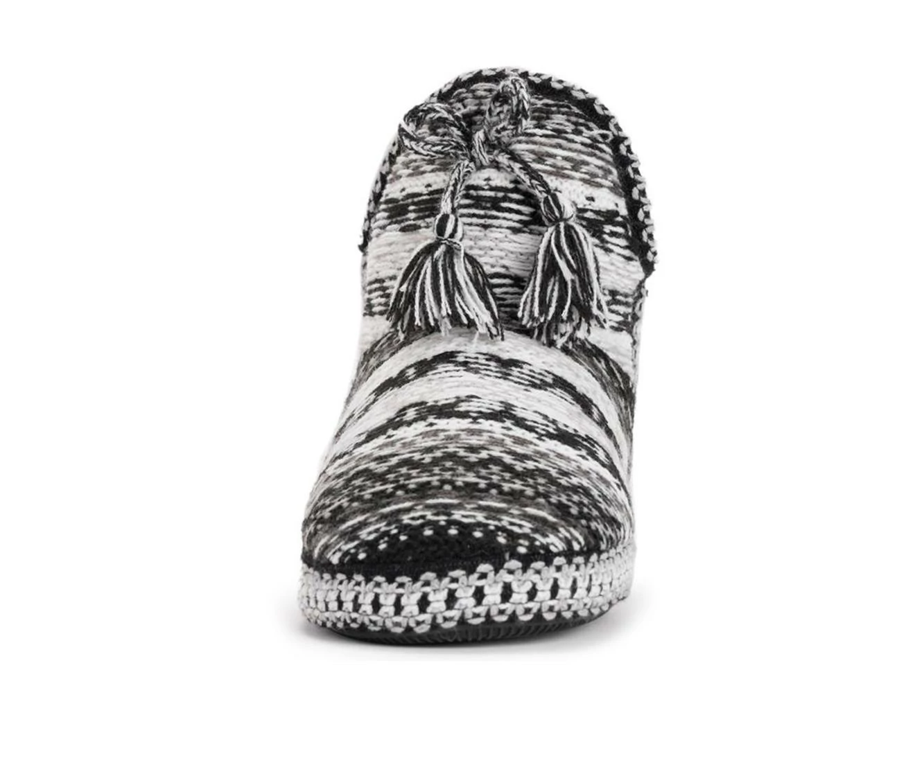 MUK LUKS Amira Bootie Slippers Black/White - Image 5
