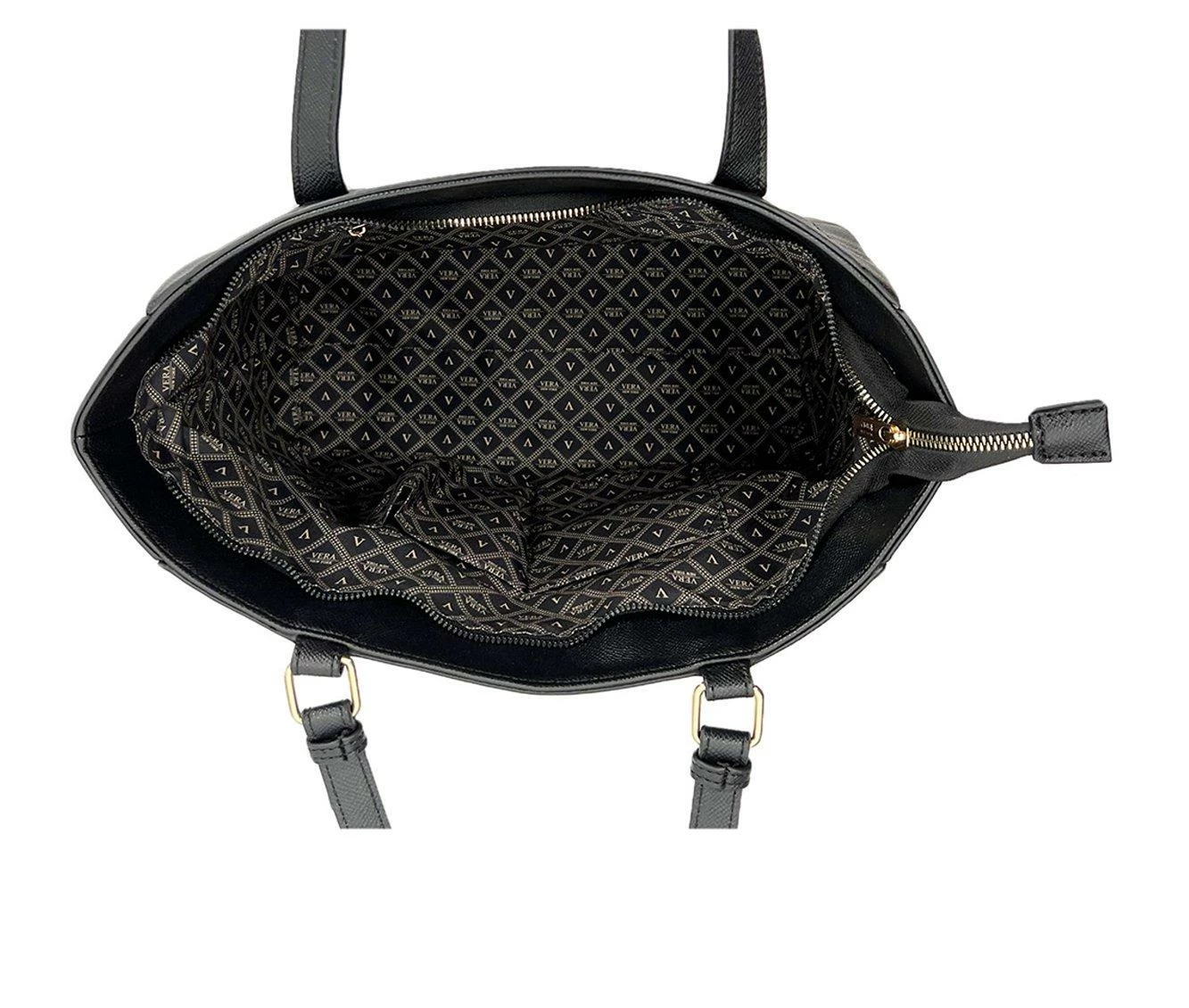 Vera New York Jetta Tote Handbag Black - Image 5