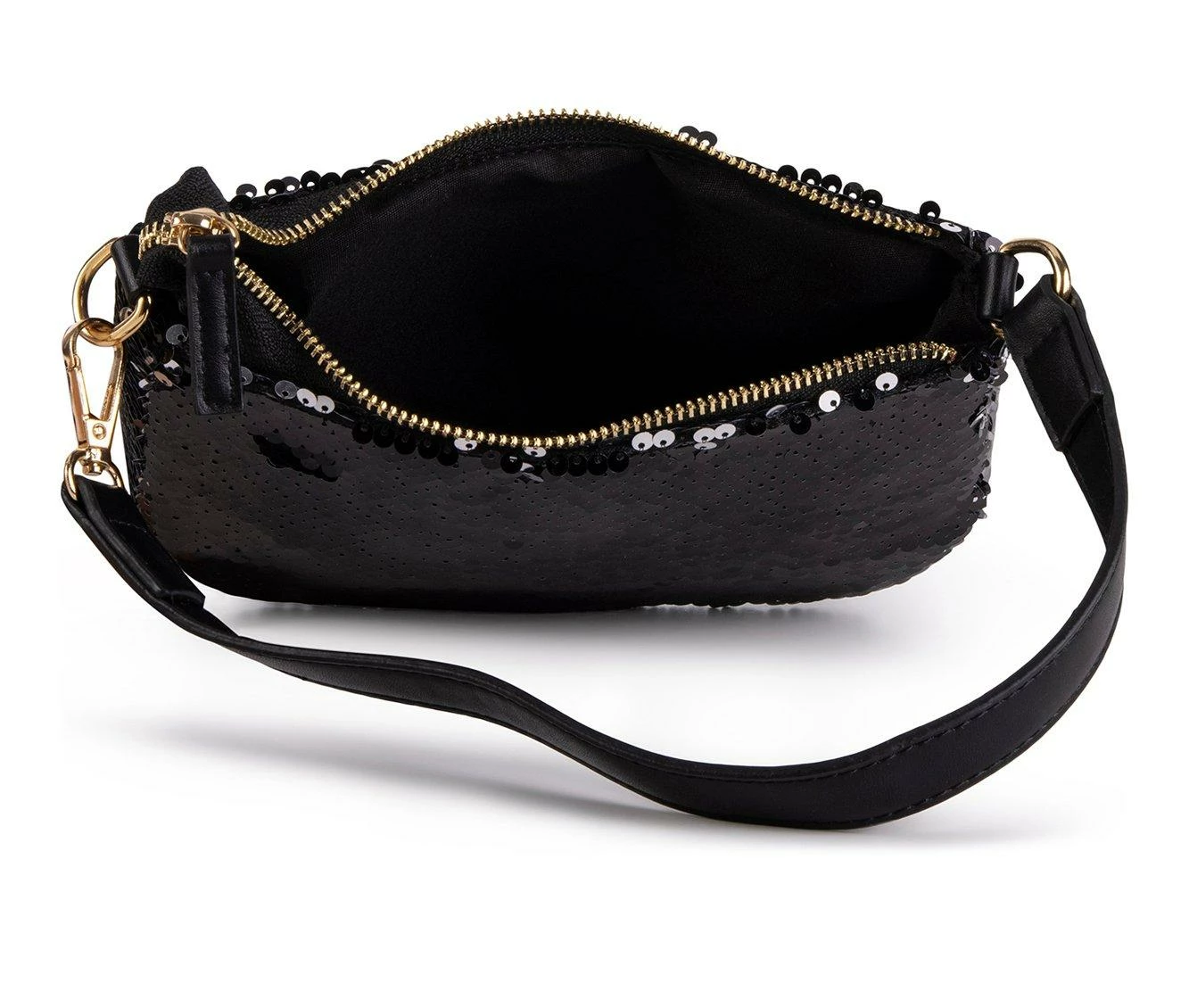 Olivia Miller Millie Shoulder Handbag Black Sequin - Image 5