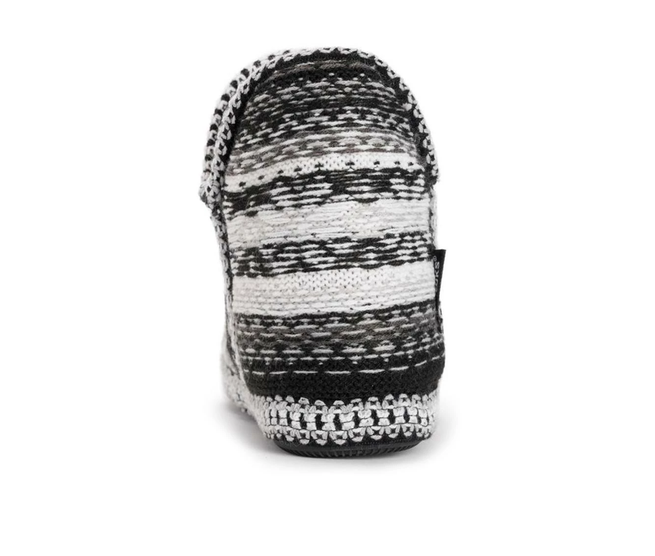 MUK LUKS Amira Bootie Slippers Black/White - Image 6