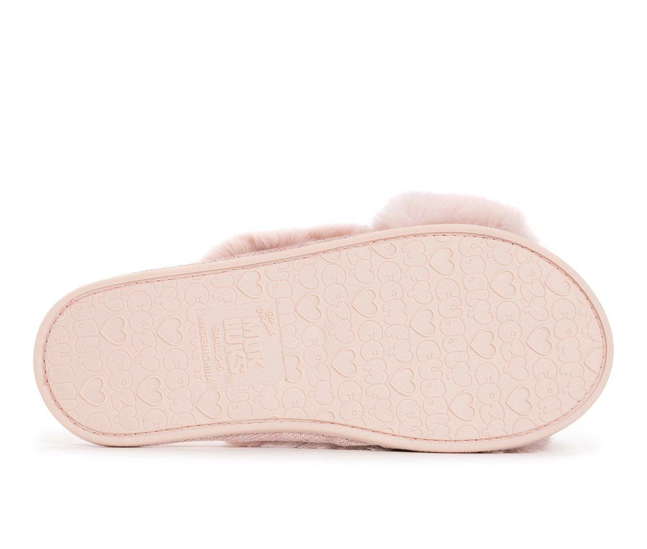 MUK LUKS Perley Cross Slippers Blush - Image 6