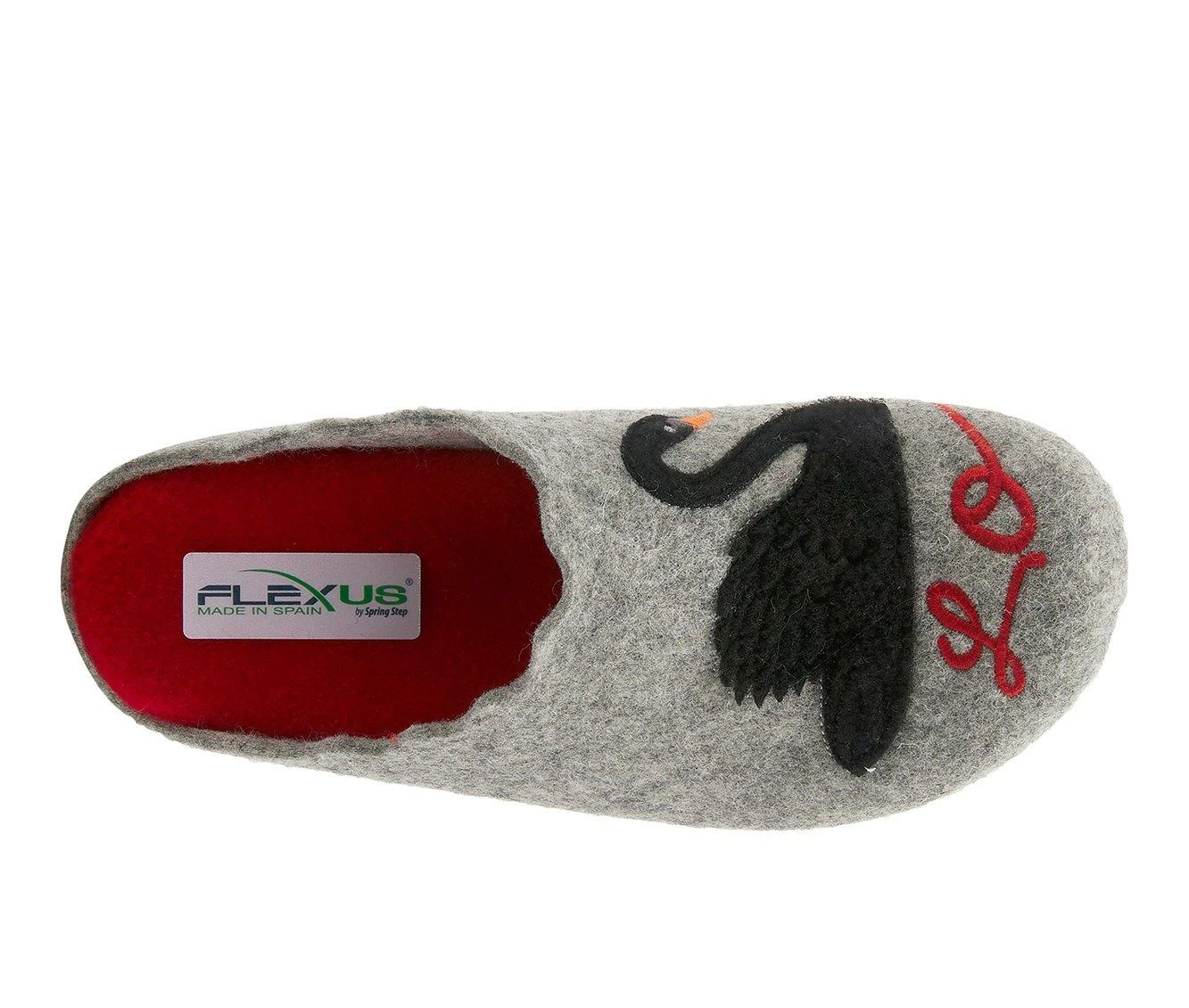 Flexus Swan Love Slippers Grey - Image 6