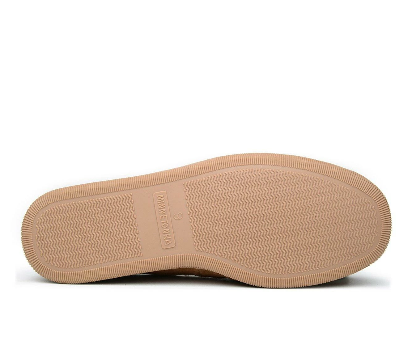 Minnetonka Pile Lined Hardsole Slippers Tan - Image 6