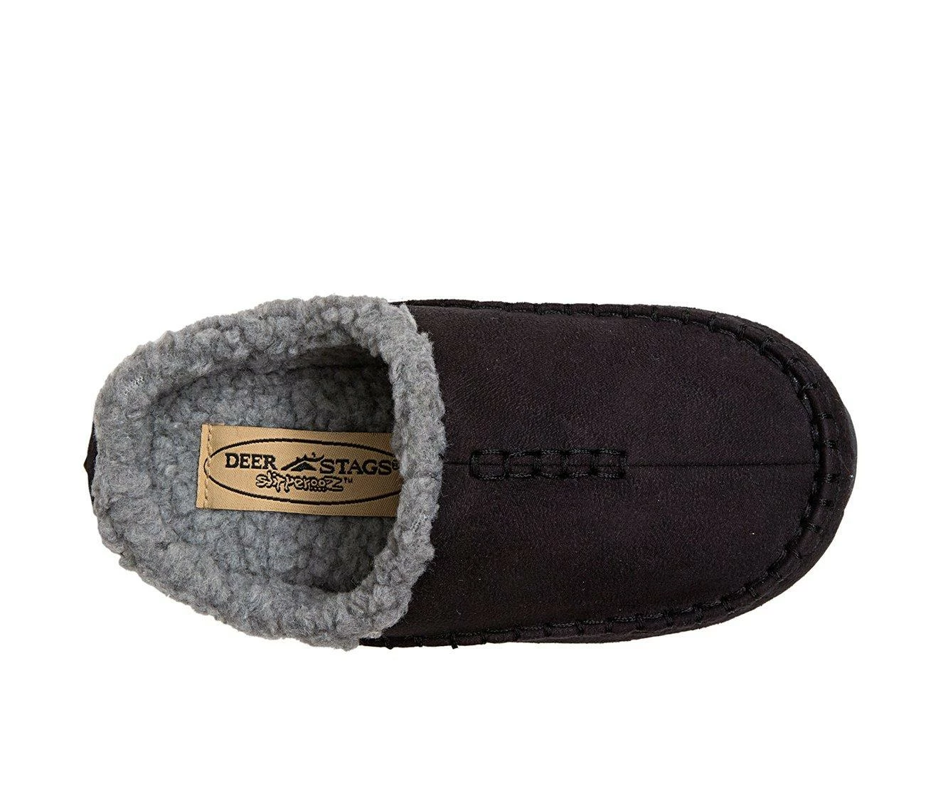 Deer Stags Little Kid & Big Kid Lil Nordic Slippers Black - Image 6
